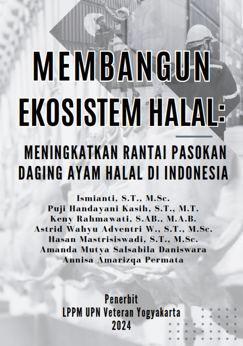 Cover Buku Membangun Ekosistem Halal: Meningkatkan Rantai Pasokan Daging Ayam Halal di Indonesia